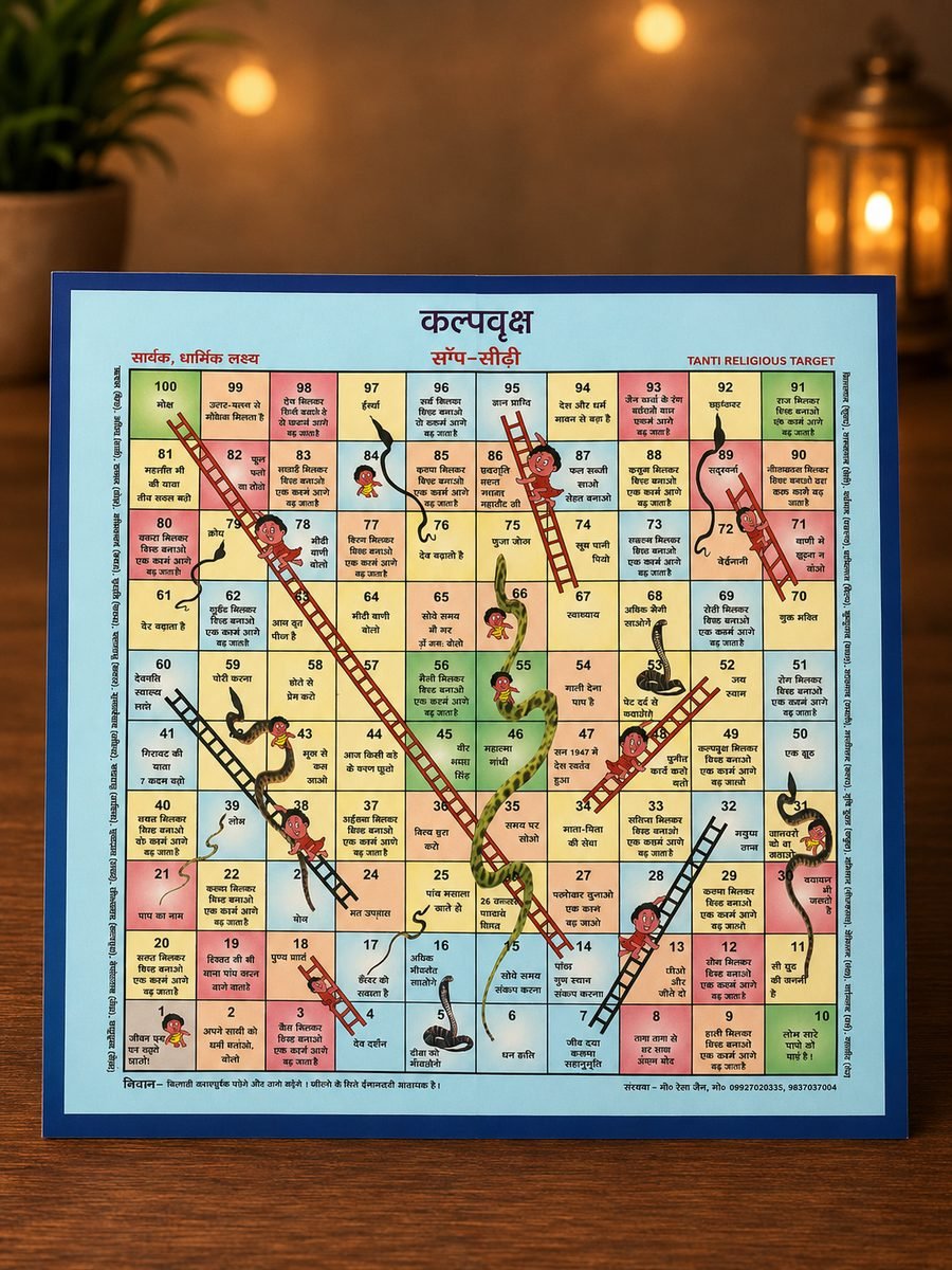 Jain Snake & Ladder Board Game