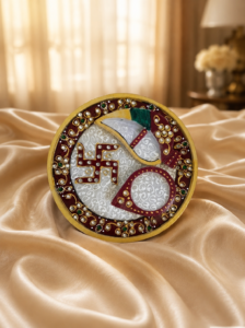 Sovereign Swastika Plaque – Sacred Symbol of Prosperity & Divine Blessings