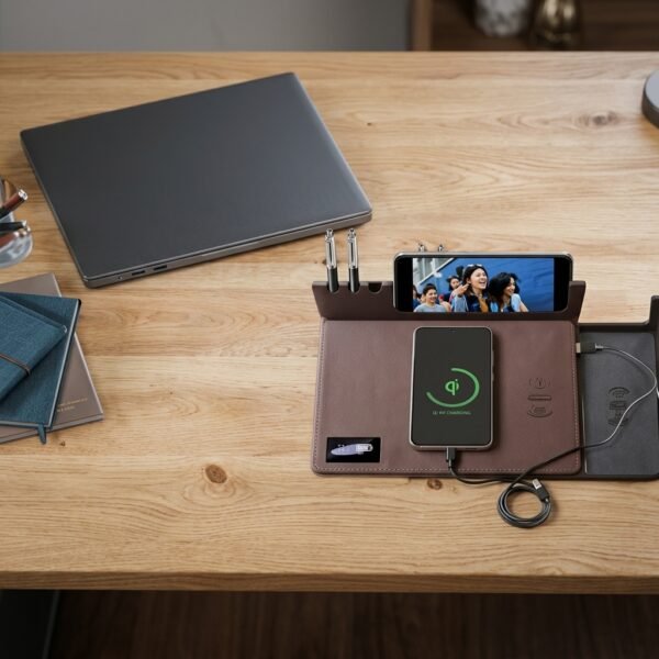 Royal Smart Desk Calendar – Wireless Charge & Glow Edition