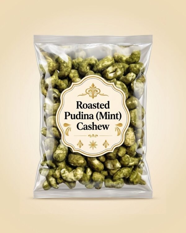 Royal Pudina Cashews – Refreshing Minty Crunch