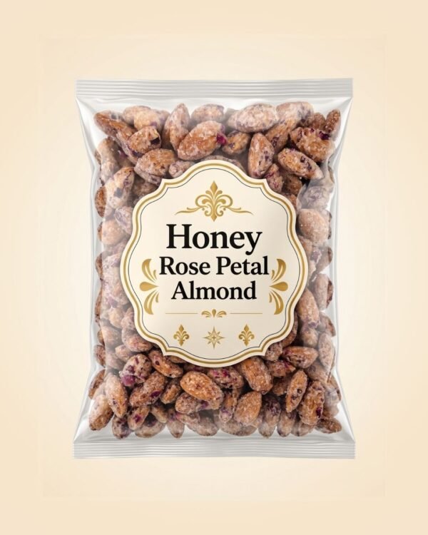 Royal Honey Rose Almonds – Floral Sweet Delight