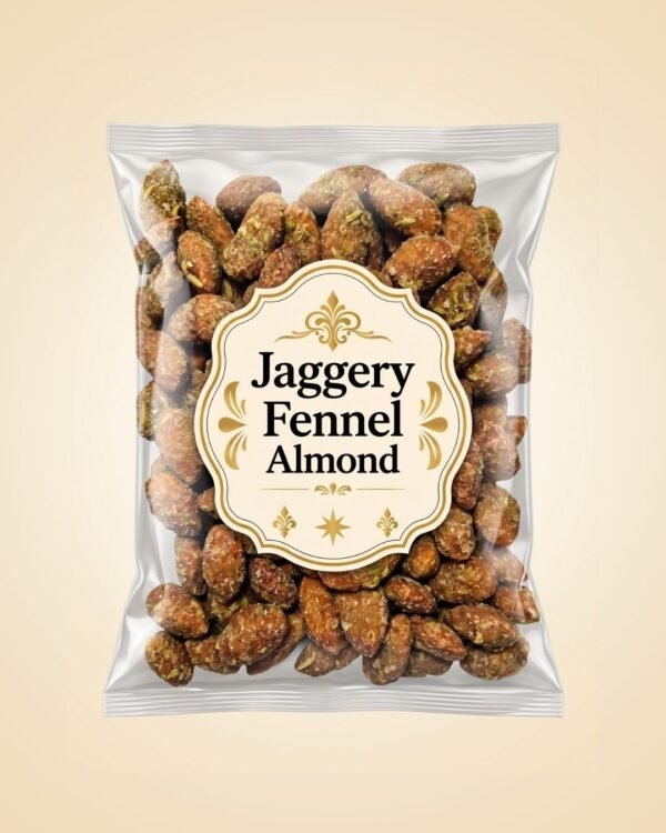 Royal Jaggery Fennel Almonds – Traditional Sweet Delight