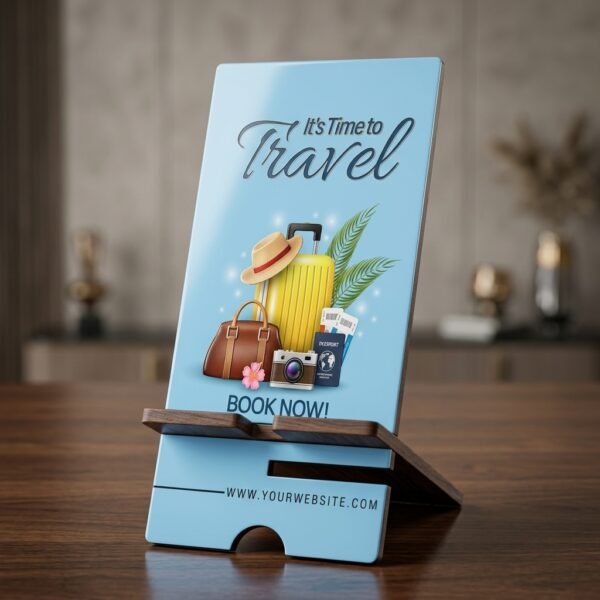 Royal Timber Display Stand – Custom Branding Edition