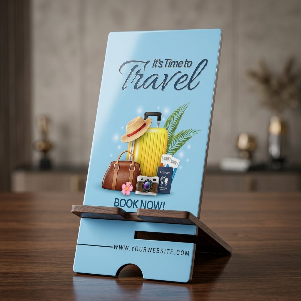 Royal Timber Display Stand – Custom Branding Edition