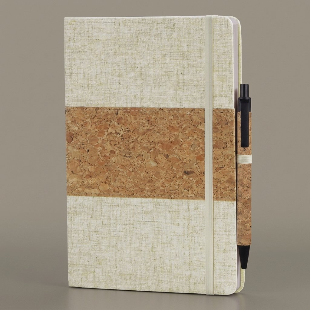 Natura Weave Diary – Cork Stripe Notebook