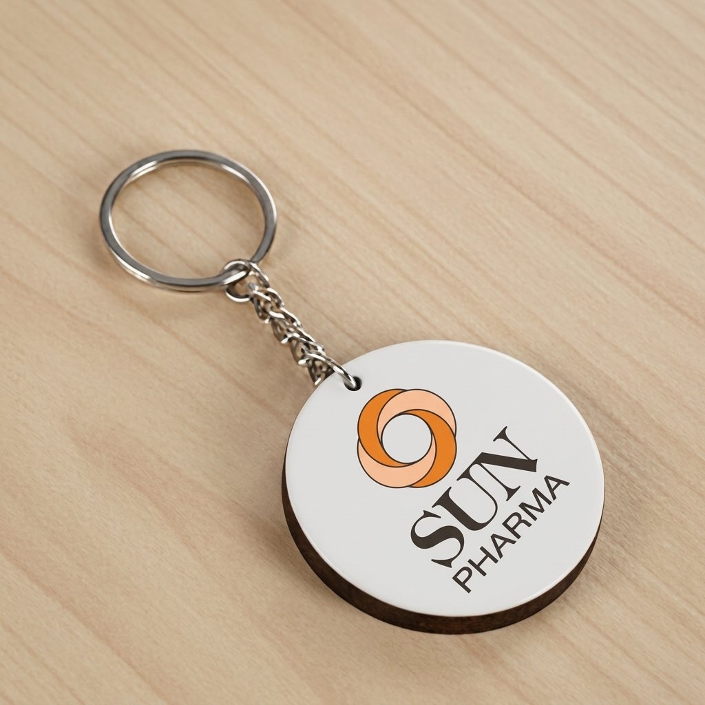 Circle Print Keychain – Promotional Branding Series