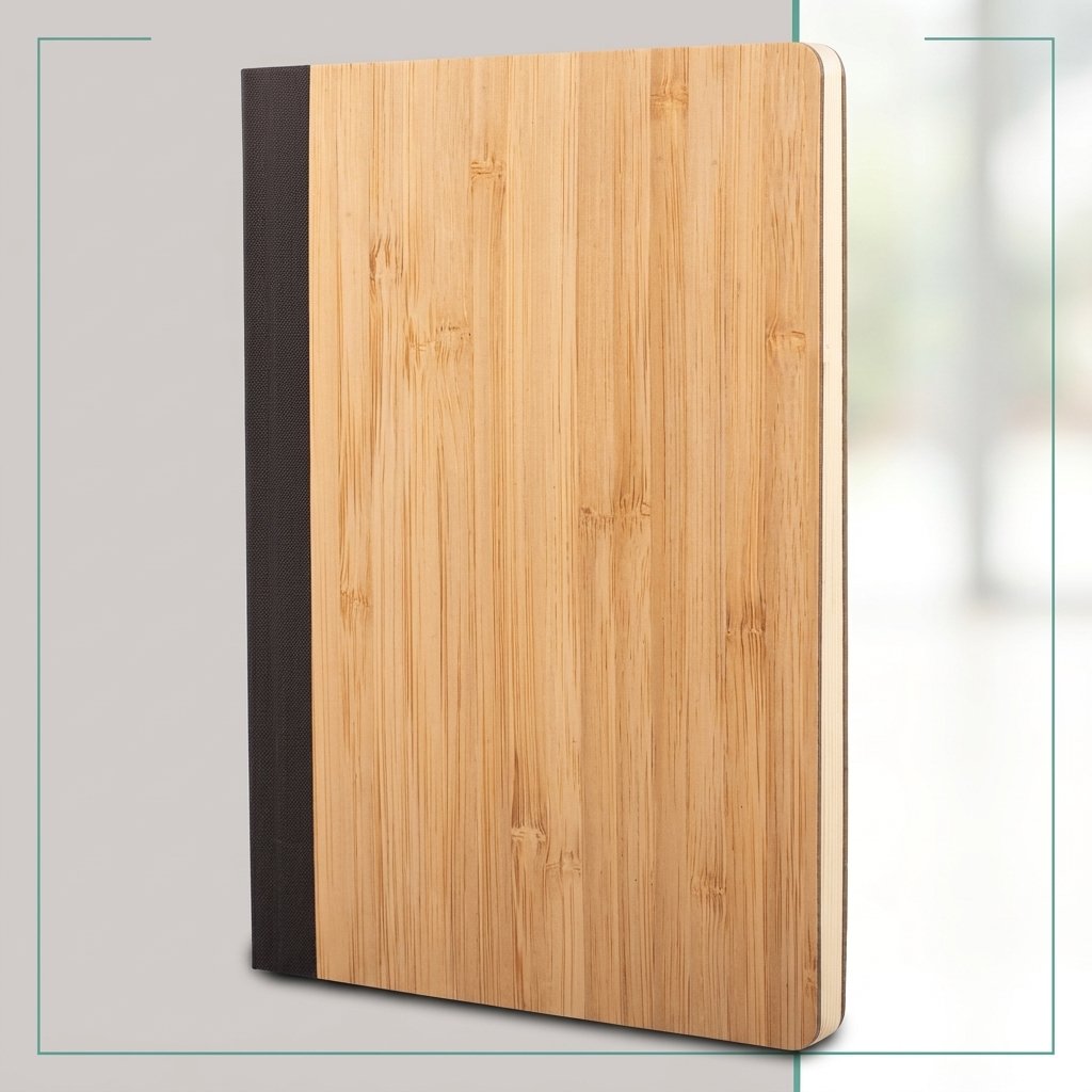 Royal Bamboo Grain Journal – Timber Spine Notebook