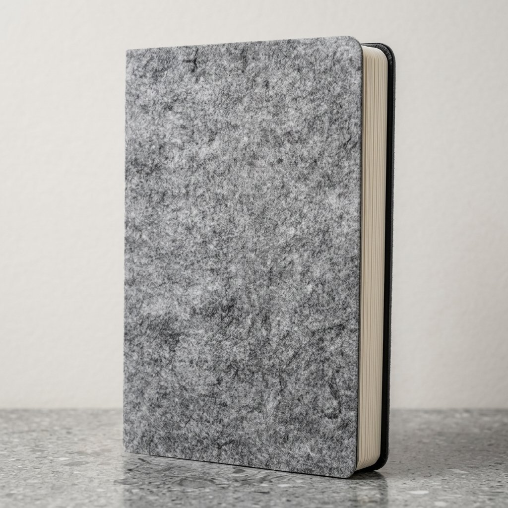 Stone Weave Diary – Soft Felt Cover Notebook