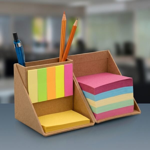 EcoDesk Corner Set – Colorful Note Organizer