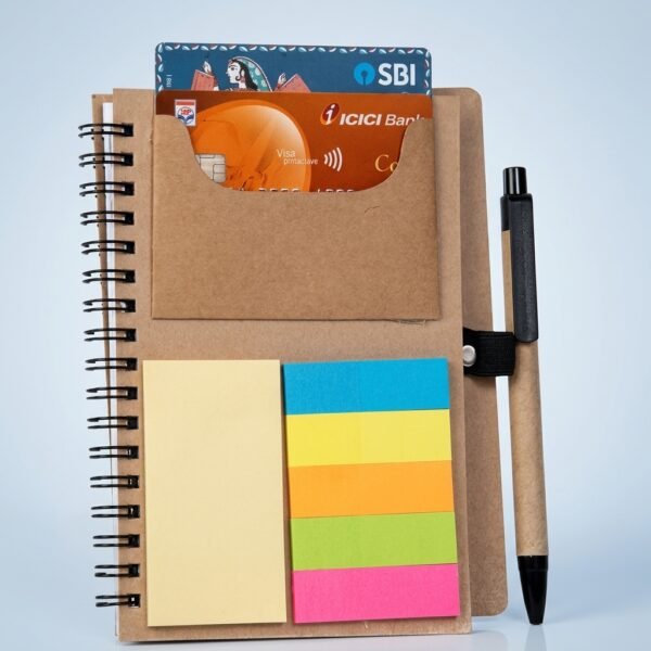 Royal Kraft Organizer Notebook – Card & Note Combo