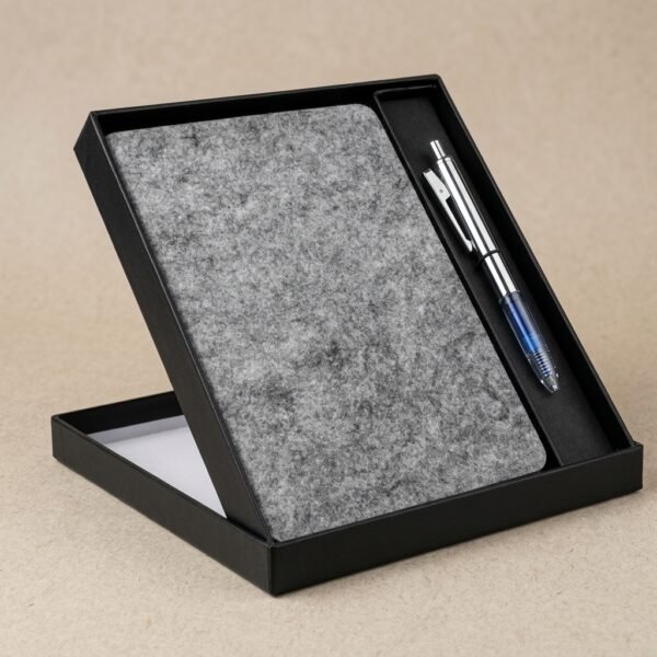 Stone Weave Signature Kit – Felt Diary & Pen Combo