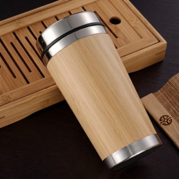 Royal Bamboo Tumbler – Beige Elegance