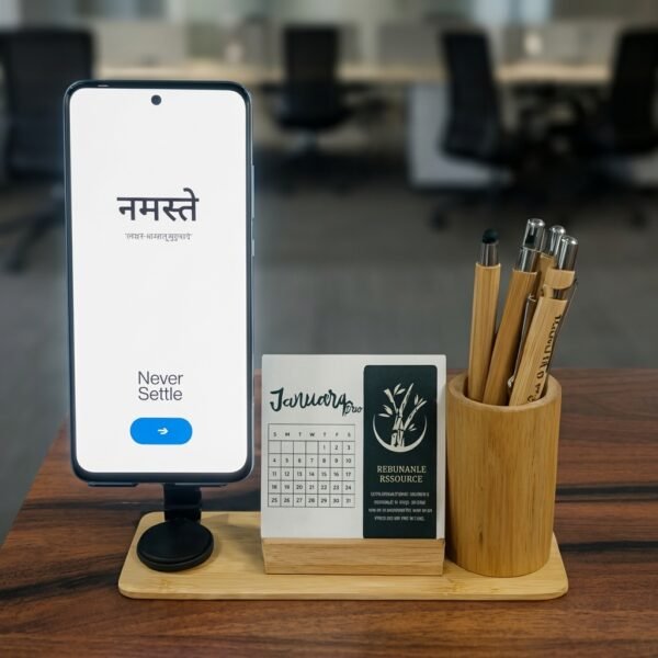 Royal Bamboo Desk Suite – 3-in-1 Organizer Set