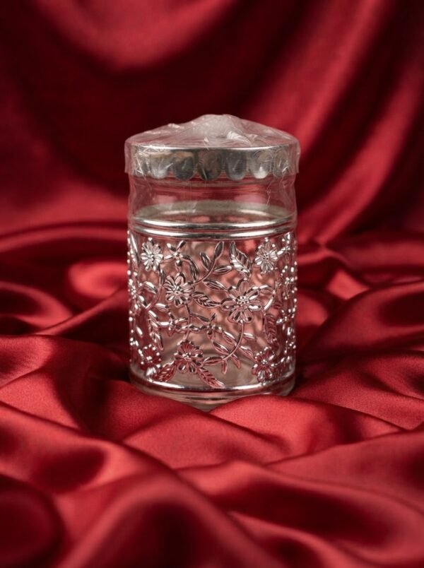 Royal Blossom Silver Jar – Floral Heritage Edition