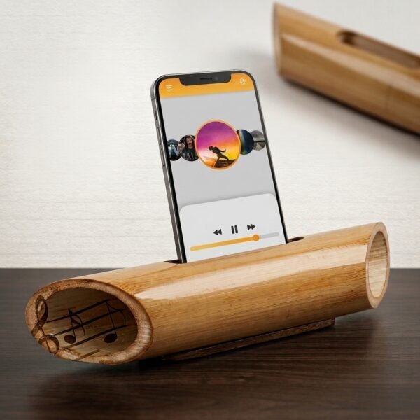 Echo Bamboo Dock – Eco Sound Booster Stand