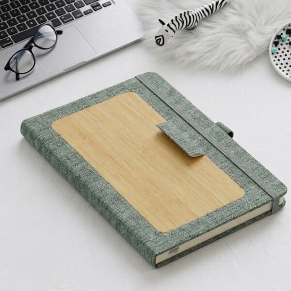 Nature Weave Diary – Bamboo Panel Notebook