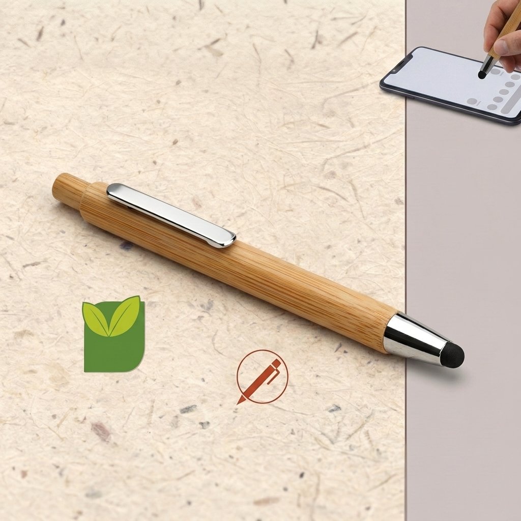 BambooTouch Pen – Eco Wood Grain Stylus Combo