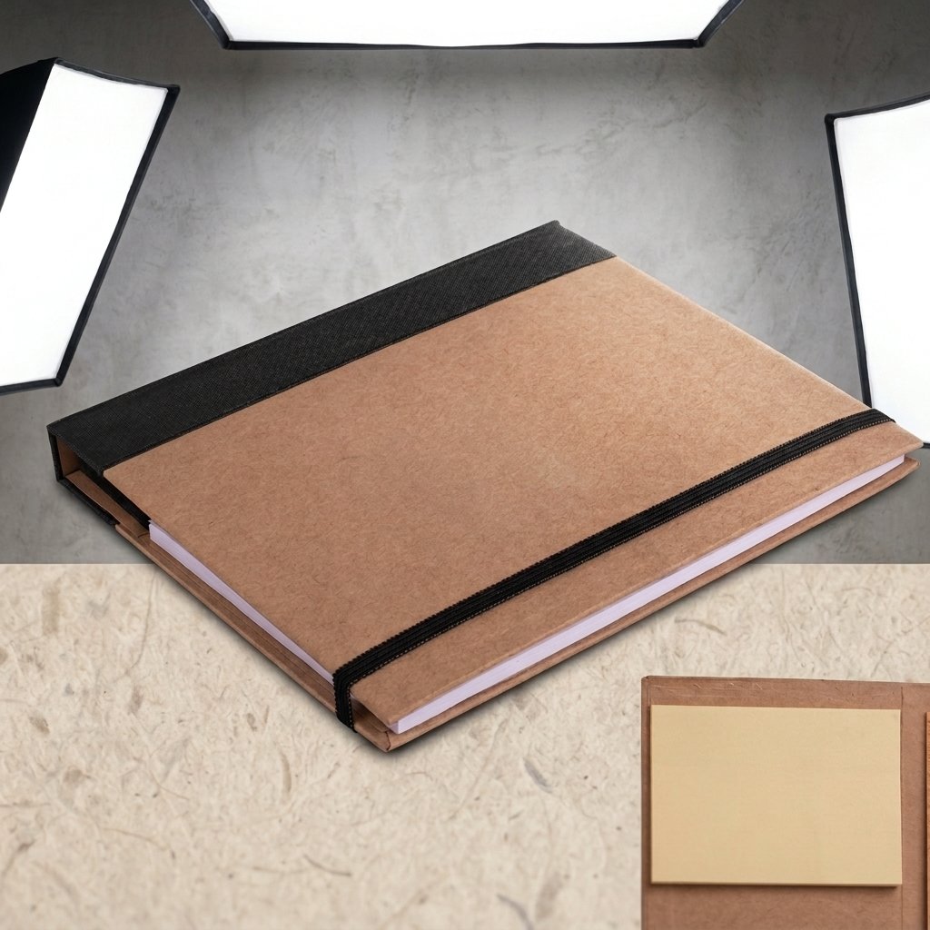 DualTone Kraft Journal – Black & Brown Elastic Notebook