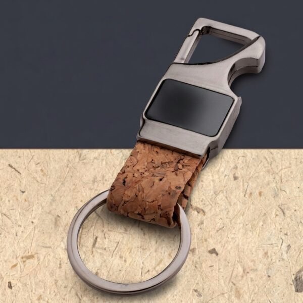 CorkLoop Keychain – Eco Strap & Metal Ring Combo