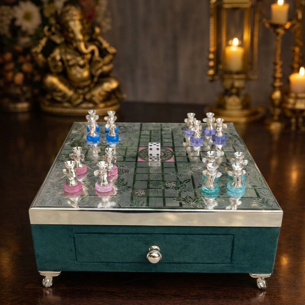 Regal Ludo Chest – Luxury Board Game with Storage Drawer