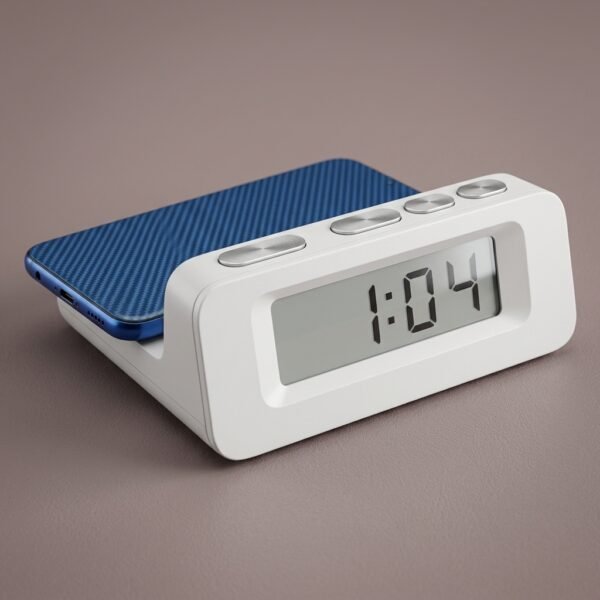 Digital Clock Charging Dock – Wireless Charger with LED Time Display
