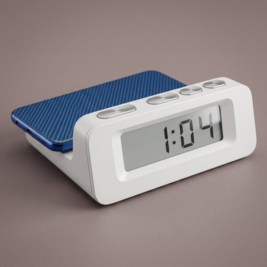Digital Clock Charging Dock – Wireless Charger with LED Time Display