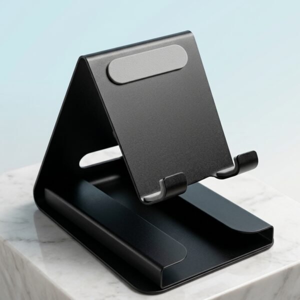 Curved Tray Base Stand – Deep Cradle Tablet & Phone Holder