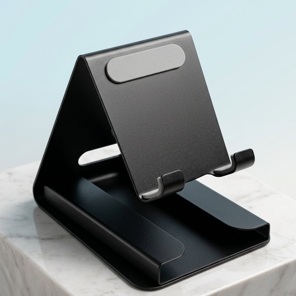 Curved Tray Base Stand – Deep Cradle Tablet & Phone Holder