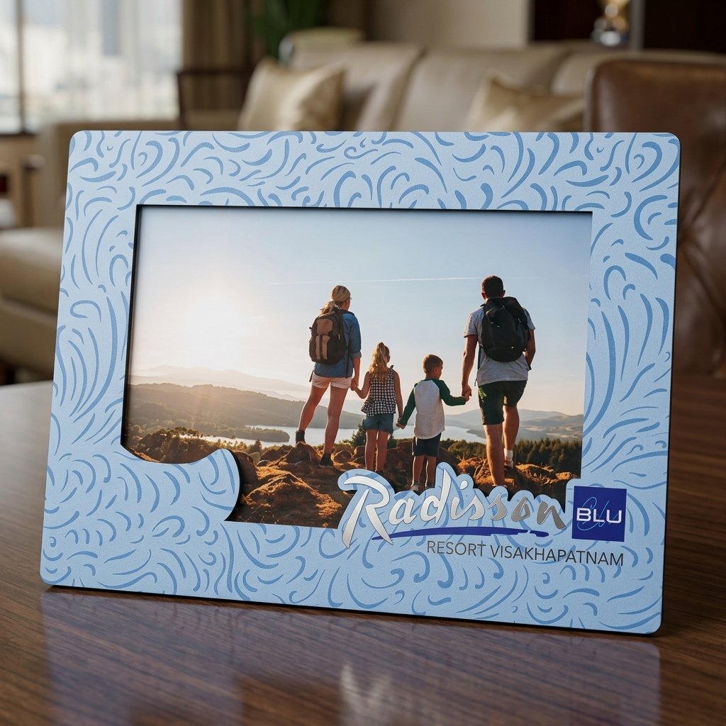 WaveScroll Custom Branded Photo Frame – Decorative Print Picture Frame