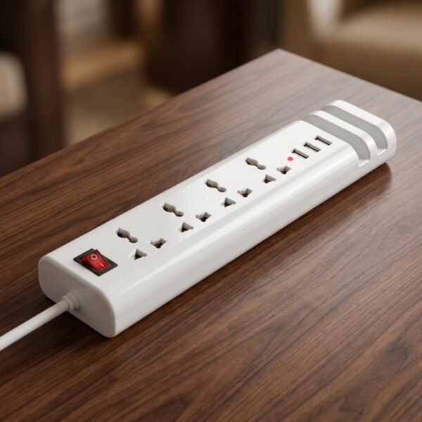 PowerStrip Max – Multi-Socket Extension Board with USB Ports & Switch