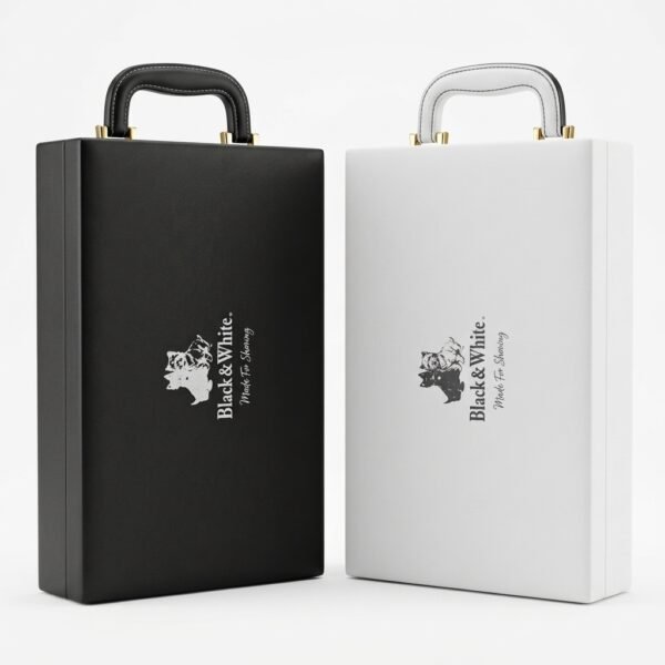 Duo Tone Presentation Box – Sleek Black & White Gift Case