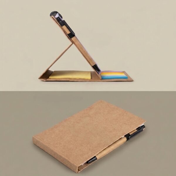 KraftNote Companion – Notebook, Sticky Notes & Pen Combo