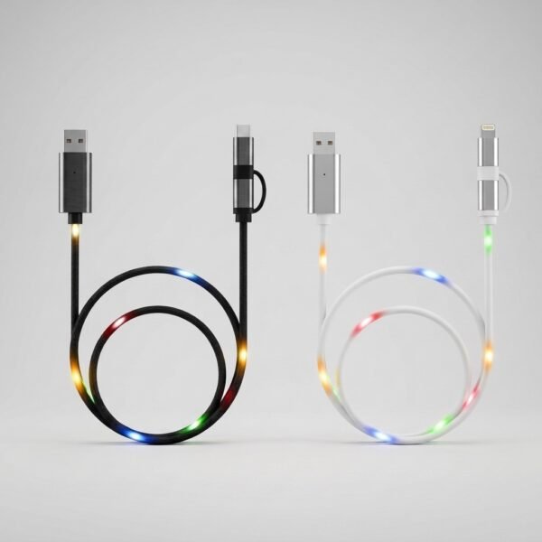 RGB Glow Charging Cable – LED Flowing Light USB Cable