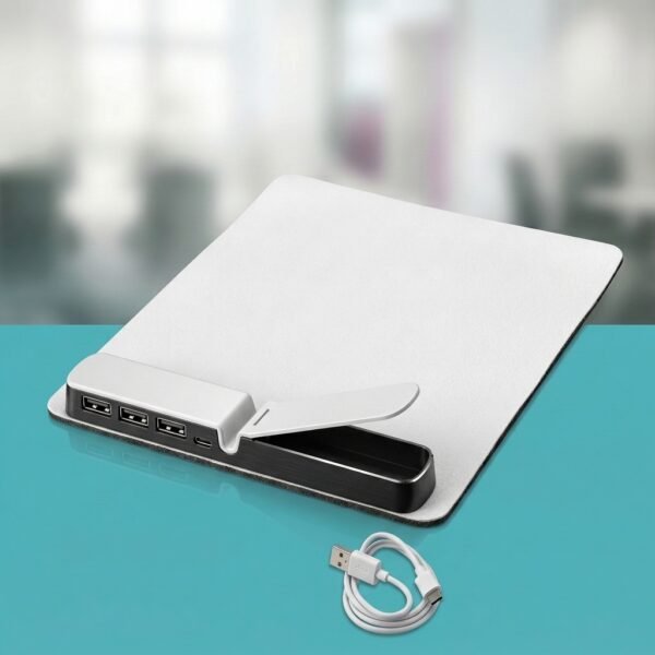 HubMat Pro – Mouse Pad with Built-In Multi-Port USB Hub