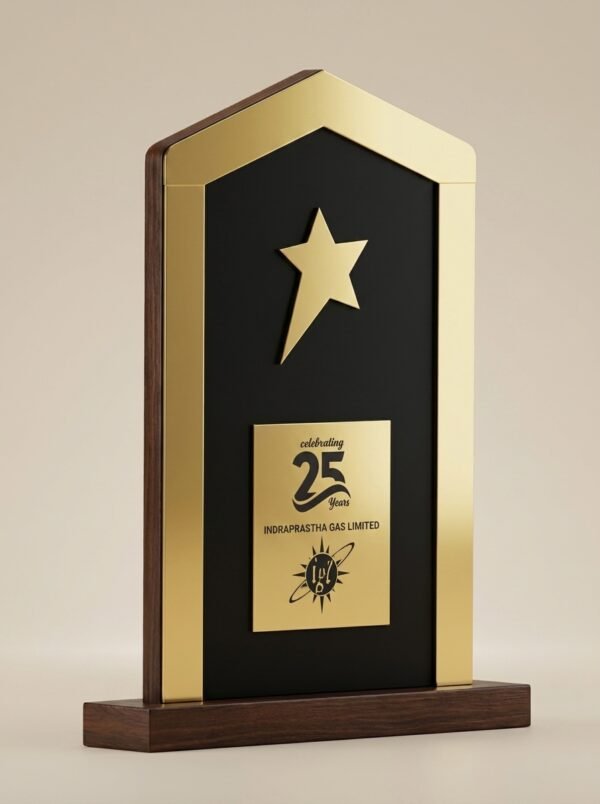 GoldPeak Shooting Star Trophy – Pentagon-Top Milestone Award