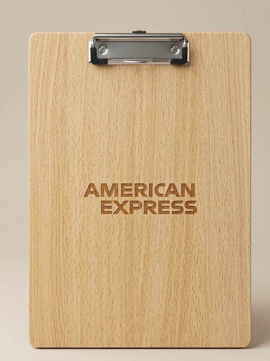 WoodMark Engraved Clipboard – Natural Wood Branded Writing Board