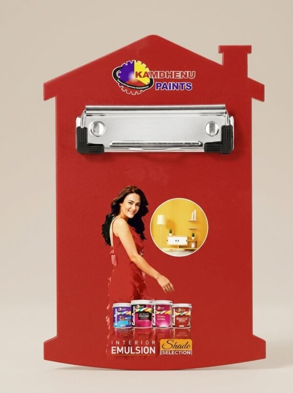 HomeShape Branding Clipboard – House-Silhouette Die-Cut Promotional Board